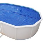 B�che isotherme pour piscine hors sol toi - 550 x 366 cm - bleu