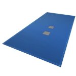 Bche piscine rectangulaire double couche vounot - 4x8m - bleu - polythylne 160 gr / m avec filet ...