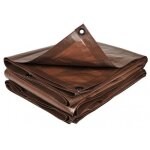 Terre jardin bâche à bûche de protection 2 x 8 m bâche polyéthylène 140 g / m² 2 x 8 marron Terre jardin bâche à bûche de protection 2 x 8 m bâche polyéthylène 140 g / m² 2 x 8 marron
