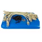 B�che de s�curit� et hivernage - ubbink - pour piscine bois ibbink - 360 cm - bleu