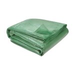 Terre jardin bâche pour serre de jardin 3 x 2 x 2 m soit 6 m² - pe 140 g / m² bâche renforcée - vert Terre jardin bâche pour serre de jardin 3 x 2 x 2 m soit 6 m² - pe 140 g / m² bâche renforcée - vert