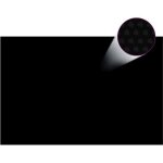 B�che solaire � bulles flottant pour piscine 6x4m noir rectangulaire 90340