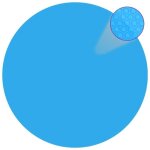 Vidaxl b�che solaire � bulles flottant 300 cm couverture pour piscine ronde 90344