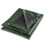 B�che de protection werka pro multifonction r�versible 3 x 5 m vert et noir