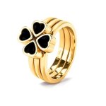 Bague en acier inoxydable - folli follie - 2r19t001ya - dor - taille 52 - femme