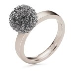 Bague en acier inoxydable - folli follie - 3r0f041a - argent - taille 54 - femme