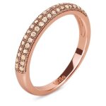 Bague en acier inoxydable - folli follie - 3r16s040rs - rose - taille 54 - femme