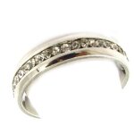 Bague acier lien damour blanc - les tresors de lily - taille 66 - cristal - femme