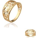 Bague ajour�e plaqu� or 18 carats 750 / 1000 bijoux femme tailles choix 50 � 68