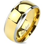 Bague anneau de fianailles femme homme titane argent plaqu or couple (70)
