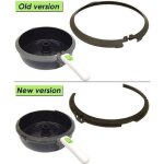 Bague anti - débordement pour friteuse seb - compatible actifry family - noir et blanc Bague anti - débordement pour friteuse seb - compatible actifry family - noir et blanc