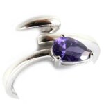 Bague argent clin amthyste - altesse - femme - argent - gris