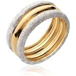 Bague bicolore mixte en plaqu� or 18 carats t 56 � 64