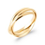 Bague - bijouxia - 3 anneaux plaqu� or - joaillerie - mixte - t50 � 64