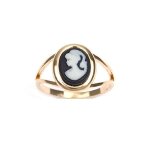 Bague came dimitation ovale plaqu or 750 / 000(18 carats) garanti