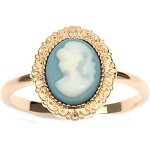 Bague - came - plaqu or - femme - 14 x 12 mm