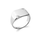 Bague chevalire en argent massif 925 - 1000 - bijouxia - mixte - hauteur 11mm - largeur 13mm - paisseur ...
