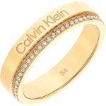 Bague - acier or - calvin klein - 35000201d