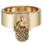 Bague - karl lagerfeld - klassic 5512265 - dor� - taille 55 - laiton