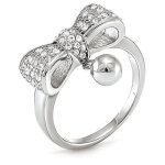 Bague - folli follie - 3r15f005c - acier inoxydable - argent - femme