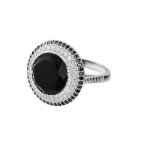 Bague - generique - taille 50 - argent 925 - onyx noir - femme