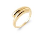 Bague goutte deau plaqu� or 18 carats 750 - 1000 t50 � t60 - bijouxia - bague - femme - plaqu� or - dor� ...
