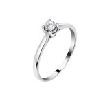 Bague live diamond en or 375 / 1000 blanc et diamant synth�tique 221663