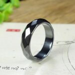Bague magntique  nergie naturelle bague  facettes trahertz pour hommes et femmes