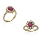 Bague marquise cz rubis plaqué or 18 carats 5 microns t50 à 68 Bague marquise cz rubis plaqué or 18 carats 5 microns t50 à 68