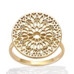 Bague plaqu� or cleopatra dor� - les tresors de lily - 18 mm - femme - type de produit: bague
