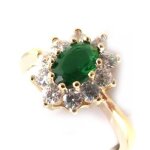 Bague plaqu or victorina meraude . . . [n1722]
