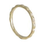 Bague - les poulettes - anneau de vagues - plaqu or - femme