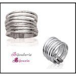 Bague semainier - bijouxia - argent massif 925 / 1000 - 7 anneaux - poids 340 grammes