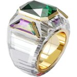 Bague - swarovski - chroma - cristal - plaqu or - argent