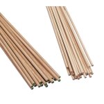 Baguette ronde en bois longueur 1 m diamtre 12mm 10 pices