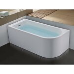 Baignoire dangle - 240l - 170 x 75 x 58 cm - blanche - angle gauche - anika