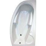 Baignoire dangle ondee fany 160x90cmd - abs et acryl renforc 3mm - blanc
