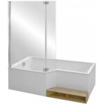 Baignoire bain douche 170 x 90 jacob delafon neo version droite - blanc - acrylique - rectangulaire