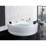 Baignoire balno dangle avec systme de cascade aglena - 2 places - 350l - 150 * 150 * 60 cm
