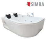Baignoire balneo massante - angle haute - bain tourbillon - jacuzzi 170 x 115 whirlpool jacuzzi 2 personnes ...