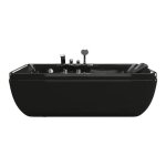 Baignoire balno noire - 1 place - 140l - 150 x 75 x 545 cm - angle gauche - gavino