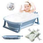 Baignoire bb couronne pliante pour 0 - 6 ans bb avec tapis de bain dtachable - 36l / bouchon de ...
