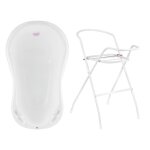 Baignoire pour b�b� - hylat - certifi� t�v sans bpa - ensemble de 2 pi�ces - hug me:blanco - collection ...