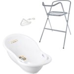 Baignoire b�b� rigide - mon mobilier design - elephant - thermom�tre int�gr� - pied - tuyau