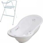 Baignoire b�b� rigide - mon mobilier design - owls - blanc - avec thermom�tre et pied en option