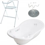 Baignoire bb thermomtre blanc owls 86 cm + pied + tuyau - mon mobilier design - mixte - 0 mois - naissance ...