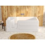 Baignoire dangle avec porte servee - 235l - 170 * 76 * 62cm - angle gauche