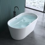 Baignoire îlot ovale 150cm blanc vicenza520oa acrylique - so good Baignoire îlot ovale 150cm blanc vicenza520oa acrylique - so good