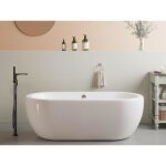 Baignoire �lot ovale - 170 x 80 x 58 cm - acrylique - blanche - 200 l - neptuna