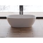 Baignoire ilot samba 170 blanche 170 x79 x58 cm by spalina - blanc - 170 x79 x58 cm